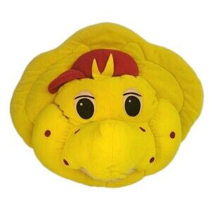 Barney & Friends BJ Dinosaur Plush Pillow Pal Vintage 1994 Head 19x16 With Tag